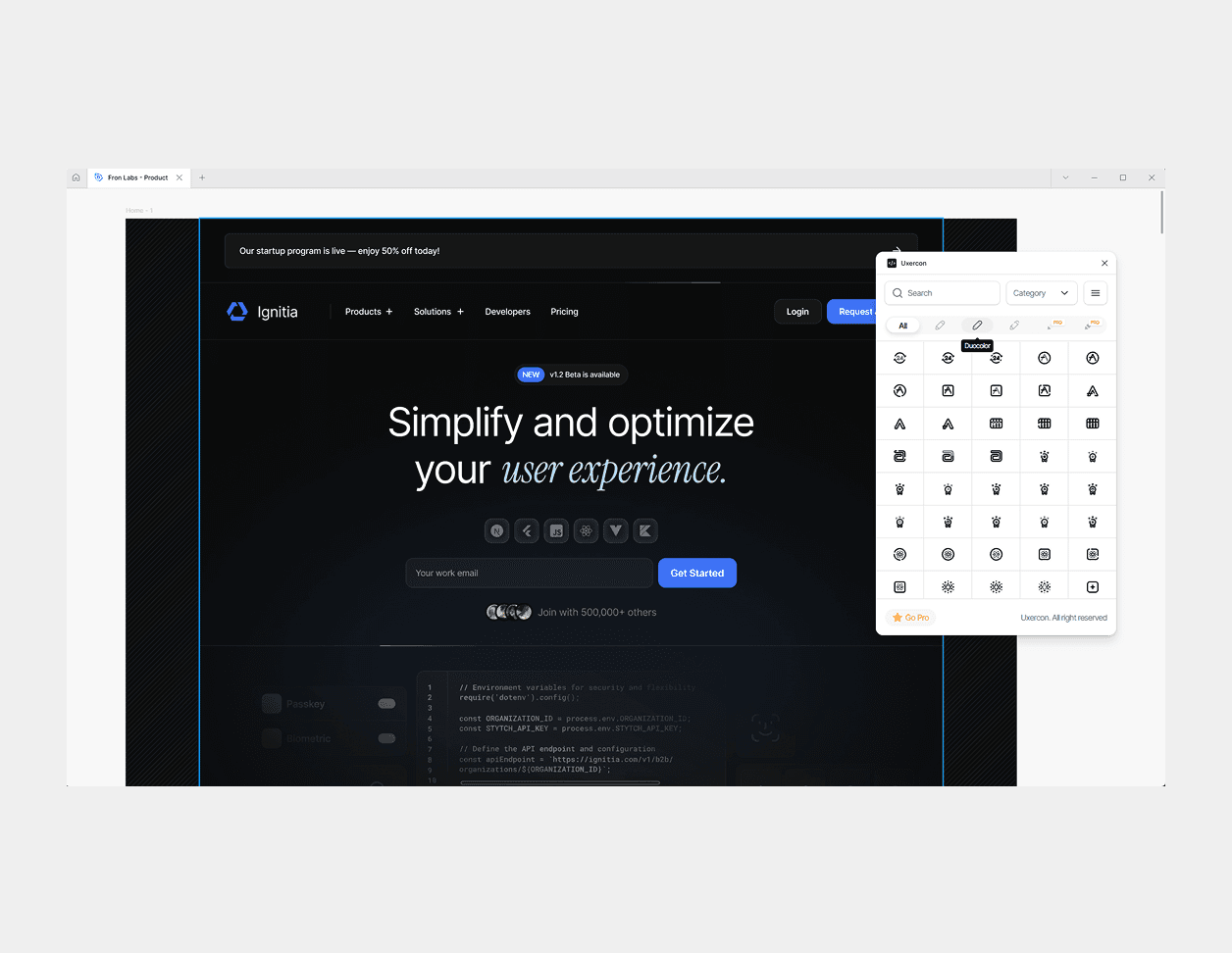 Uxercon Figma Plugin project preview